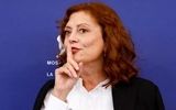 بازداشت سوزان ساراندون در جریان اعتراضات ضداسرائیلی نیویورک