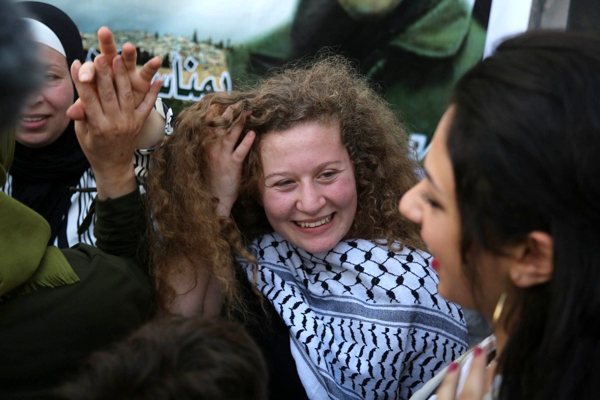 دختر شجاع فلسطینی آزاد شد + فیلم