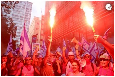تظاهرات مجدد خانواده‌های اسرای اسرائیلی / بزرگراه ارتباطی قدس و تل‌آویو مسدود شد 2