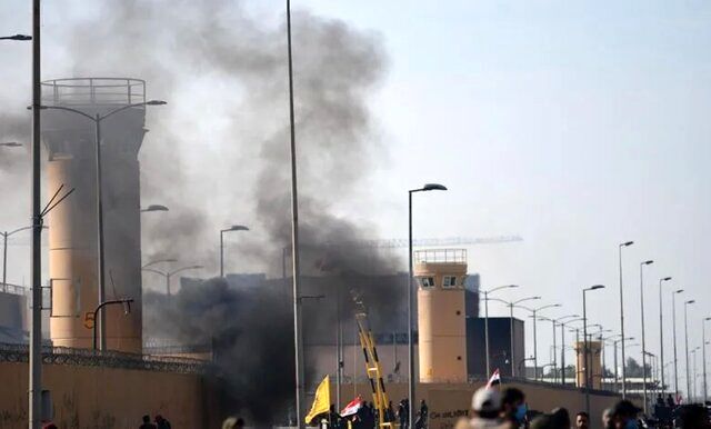 انفجار در مرکز پشتیبانی سفارت آمریکا در بغداد/ علت چه بود؟