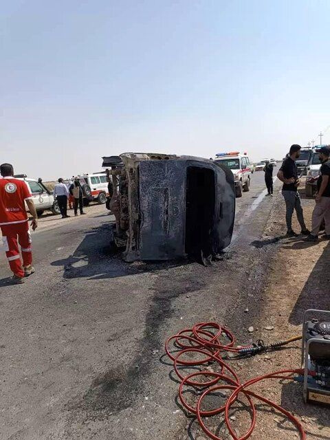 حریق یک خودرو در عراق/ چند زائر ایرانی جان باختند؟
