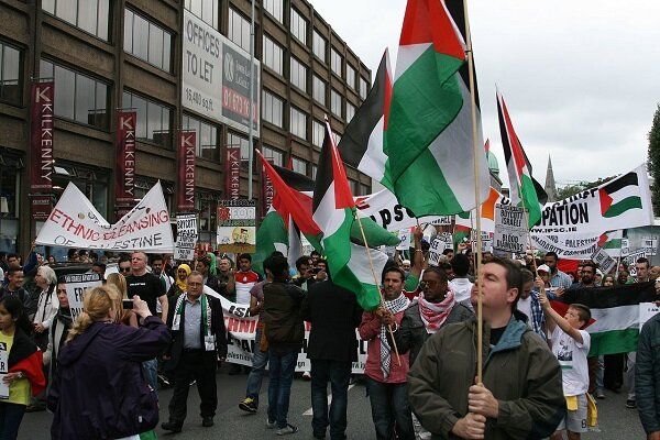 ایتالیا علیه اسرائیل/ تظاهرات گسترده در رم در حمایت از فلسطین