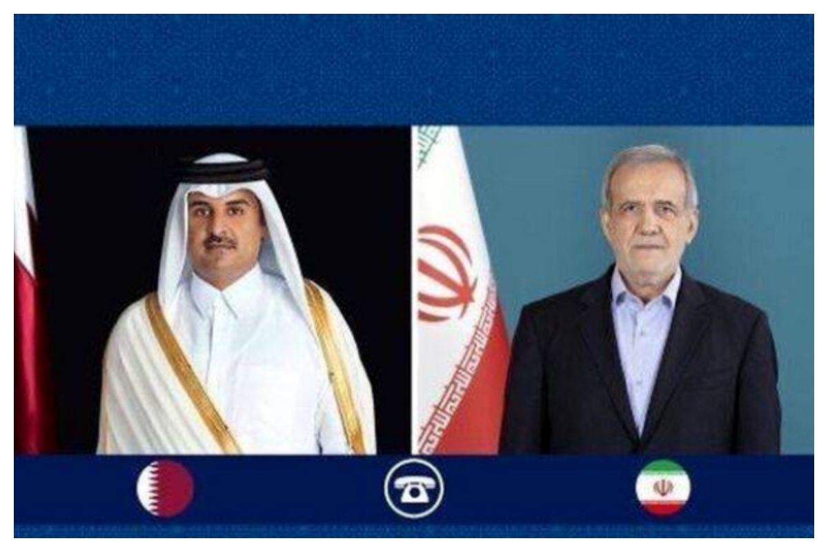 پزشکیان با امیر قطر گفت‎‌وگو کرد/ تاکید بر تلاش‌های مشترک برای توقف جنگ غزه