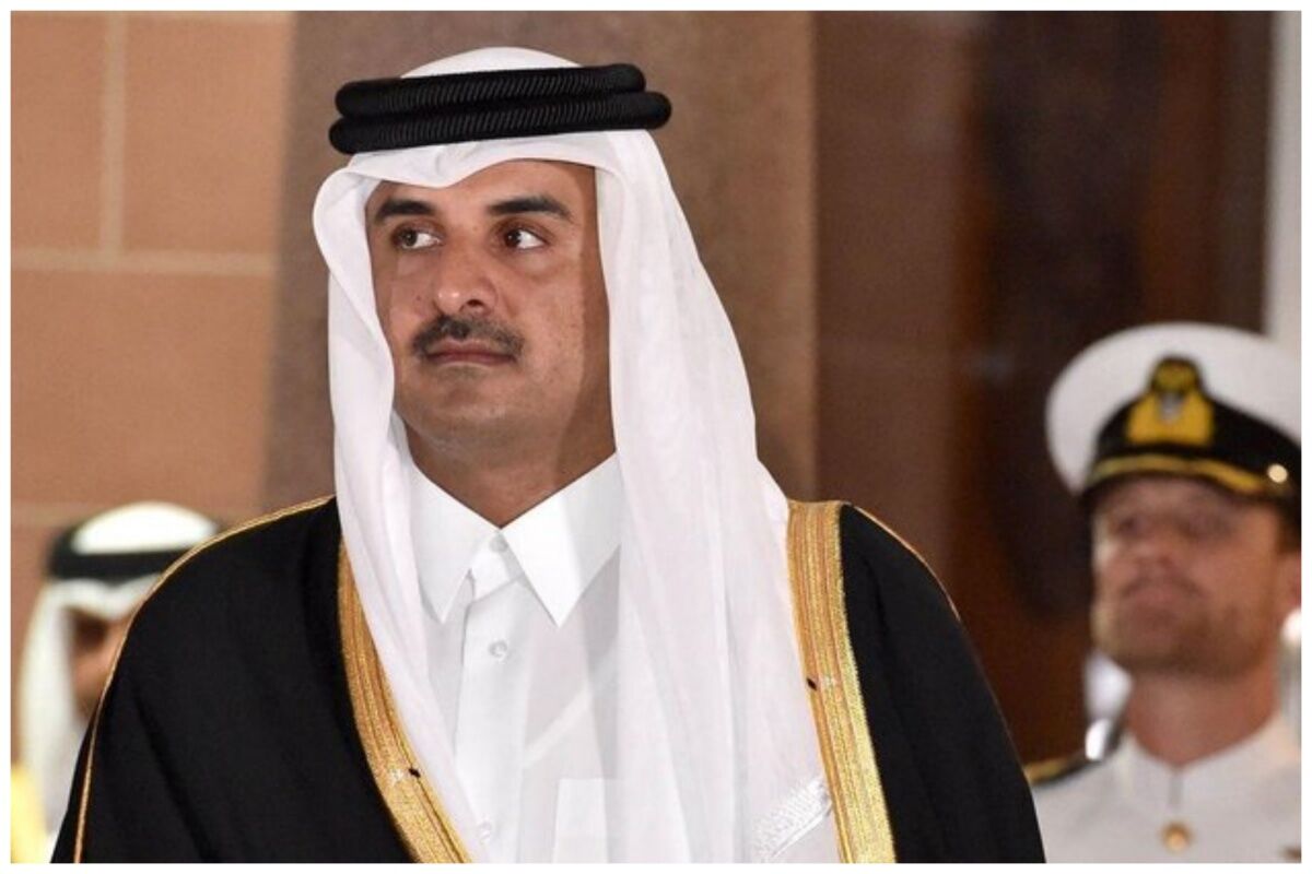 دیدار امیر قطر با رئیس اسرائیل/ این عکس جنجالی شد