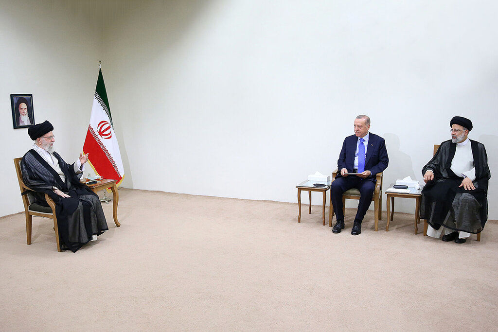 تصاویری از دیدار رئیس‌ جمهوری ترکیه با رهبر انقلاب اسلامی