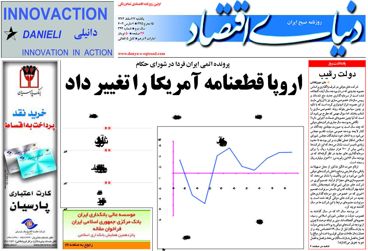  pdf روزنامه دنیای اقتصاد شماره 343