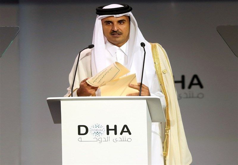 وزیر خزانه‌داری آمریکا با امیر قطر دیدار کرد