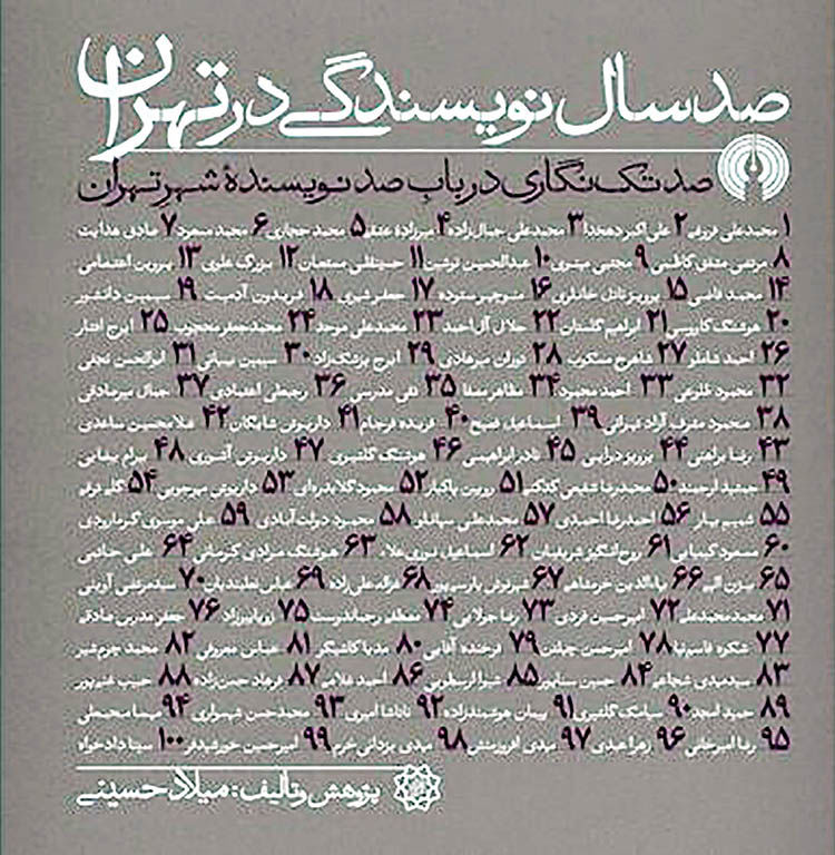 «صد سال نویسندگی در تهران»  منتشر شد