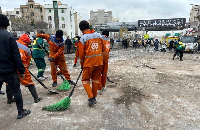 مسدود شدن بزرگراه باقری بر اثر اصابت موشک/ مسیر شمال به جنوب باز شد