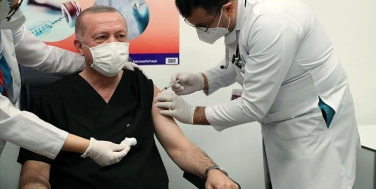 اردوغان: 5 دز واکسن کرونا زدم