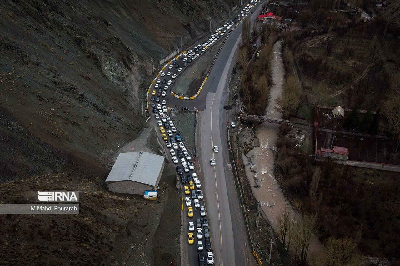 تصویر باورنکردنی از ترافیک پرحجم جاده کندوان + جزئیات 
