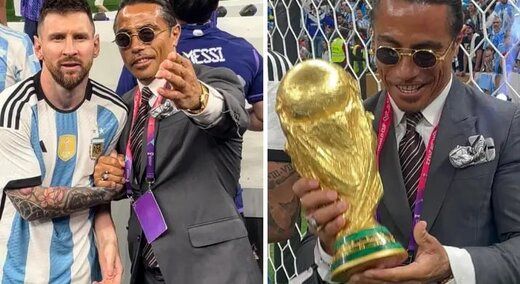 رسوایی رشوه ۱۰۰هزار دلاری برای عکس گرفتن با مسی و کاپ قهرمانی جام جهانی+عکس