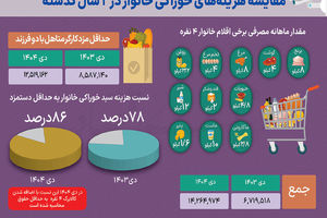 سبقت سفره خانوار از دستمزد