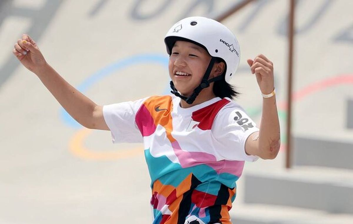این دختر ١٣ساله قهرمان المپیک توکیو شد/ عکس