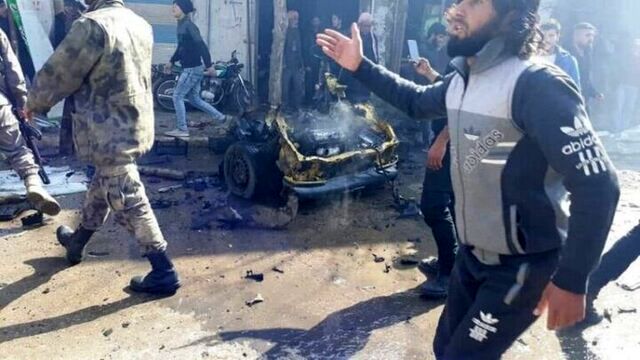 انفجار خودروی بمب گذاری شده در الانبار
