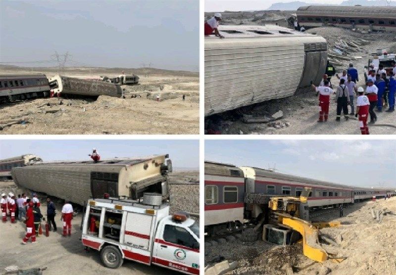 ۲ علت اصلی حادثه قطار مشهد ـ یزد اعلام شد