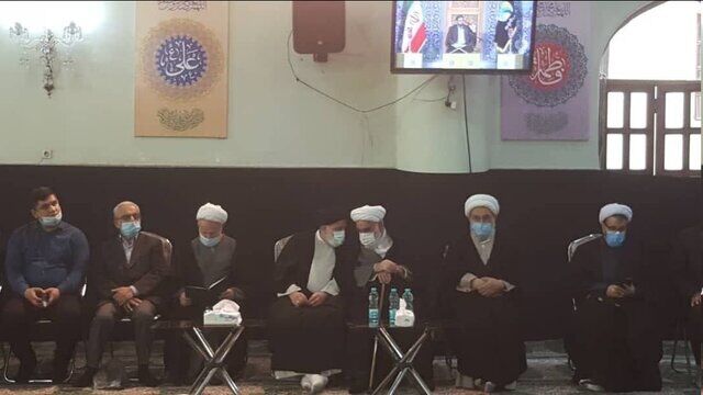 حضور رئیسی در مراسم یادبود آیت الله ری‌شهری