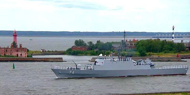 حضور ناوشکن سهند در رژه دریایی روسیه در سن پترزبورگ 