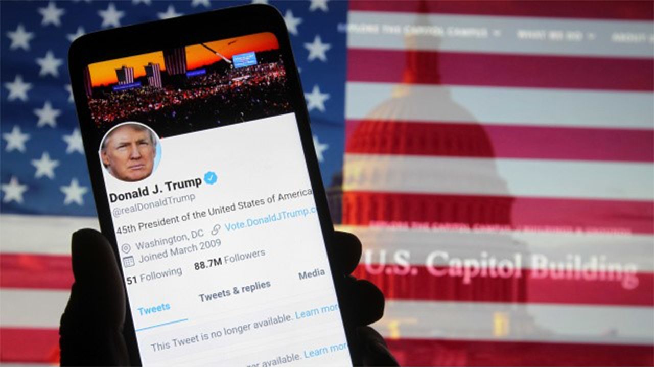 تعلیق سریالی حساب های توییتر نزدیکان ترامپ
