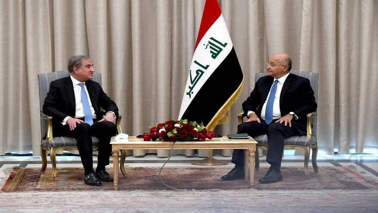 دیدار رئیس جمهور عراق و وزیر خارجه پاکستان