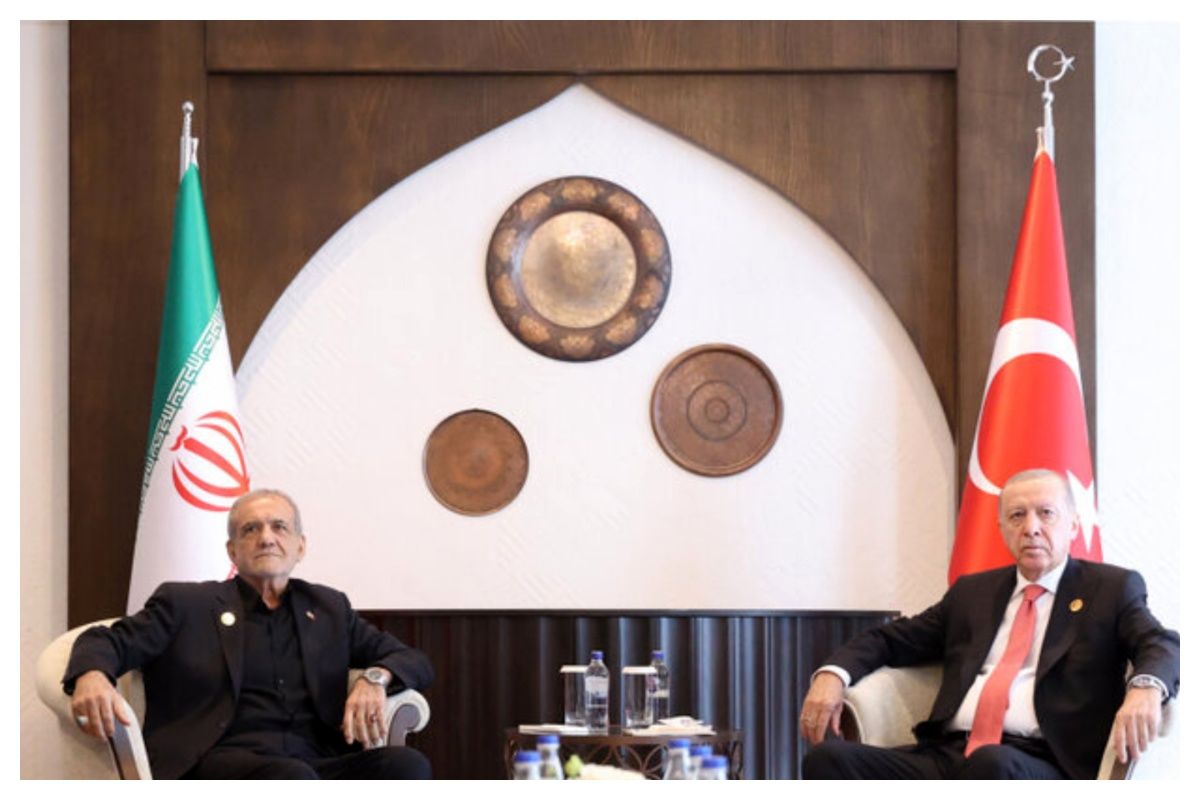 دیدار و رایزنی پزشکیان و اردوغان + عکس