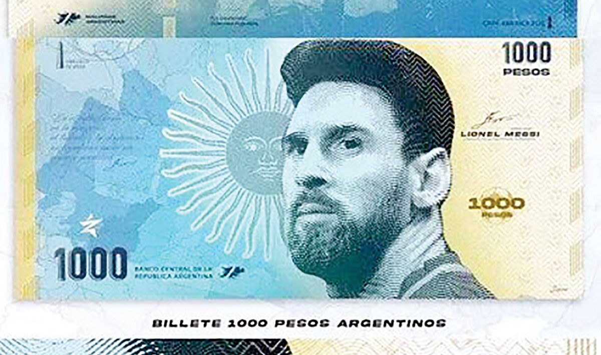 چاپ اسکناس «مسی» در آرژانتین