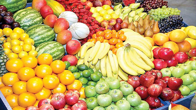 قیمت انواع میوه در بازار