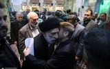 تصاویری جدید از هادی خامنه ای در مراسم ختم همسر علی آقا محمدی