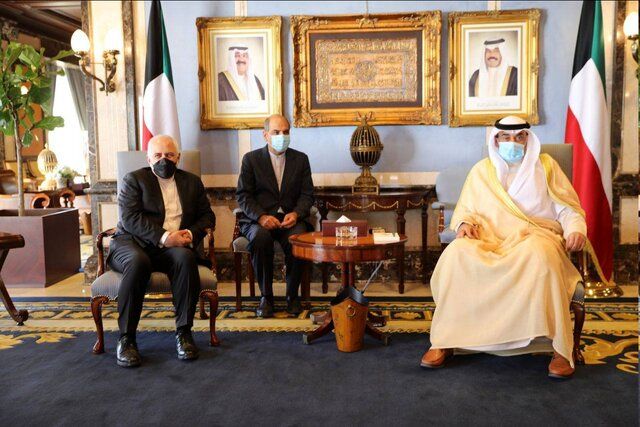 جزئیات دیدار ظریف و نخست وزیر کویت