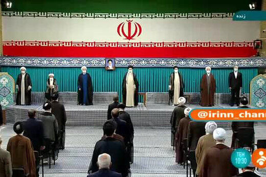 غیب احمدی نژاد در مراسم تنفیذ رئیسی
