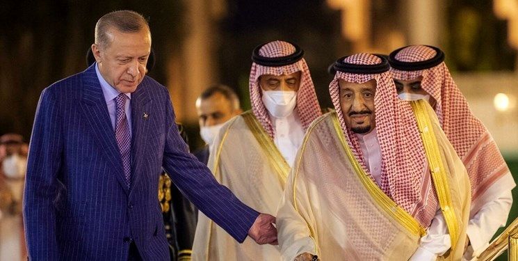 احوالپرسی اردوغان از شاه عربستان