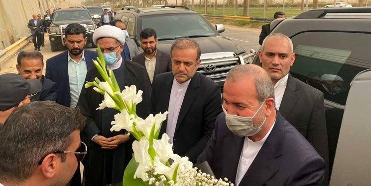 حضور سفیر جدید ایران در عراق در محل شهادت سردار سلیمانی+ عکس