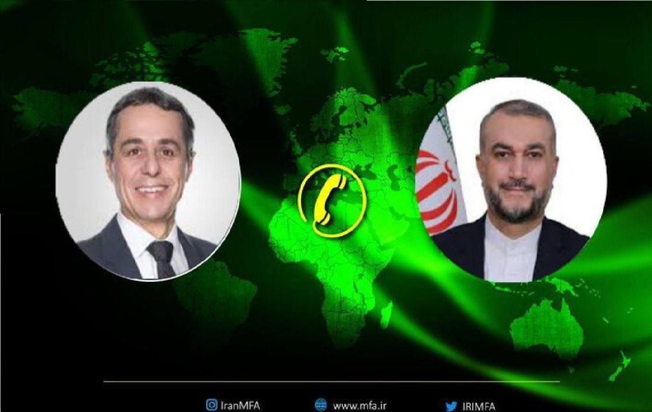 گفتگوی تلفنی وزرای خارجه ایران و سوئیس درباره فلسطین