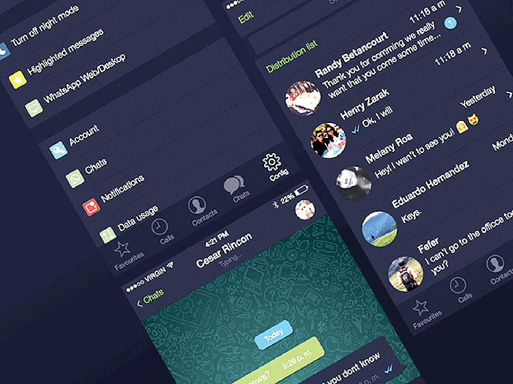 حالت تاریک برای نسخه وب واتس‌اپ 