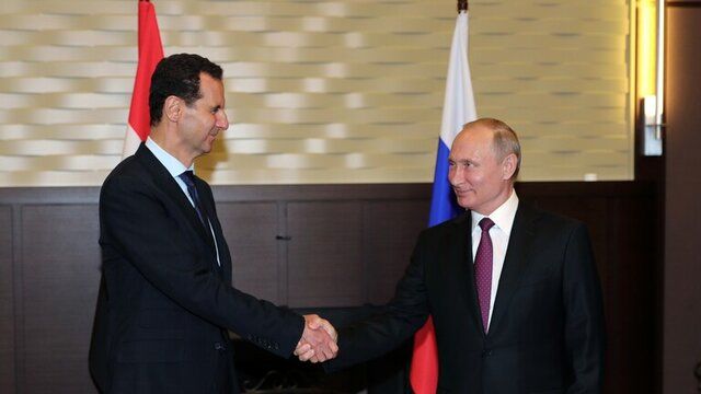 پوتین به اسد تبریک گفت