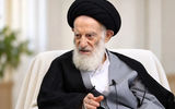 انتشار اولین تصاویر از وداع با پیکر آیت‌الله شبیری زنجانی +فیلم
