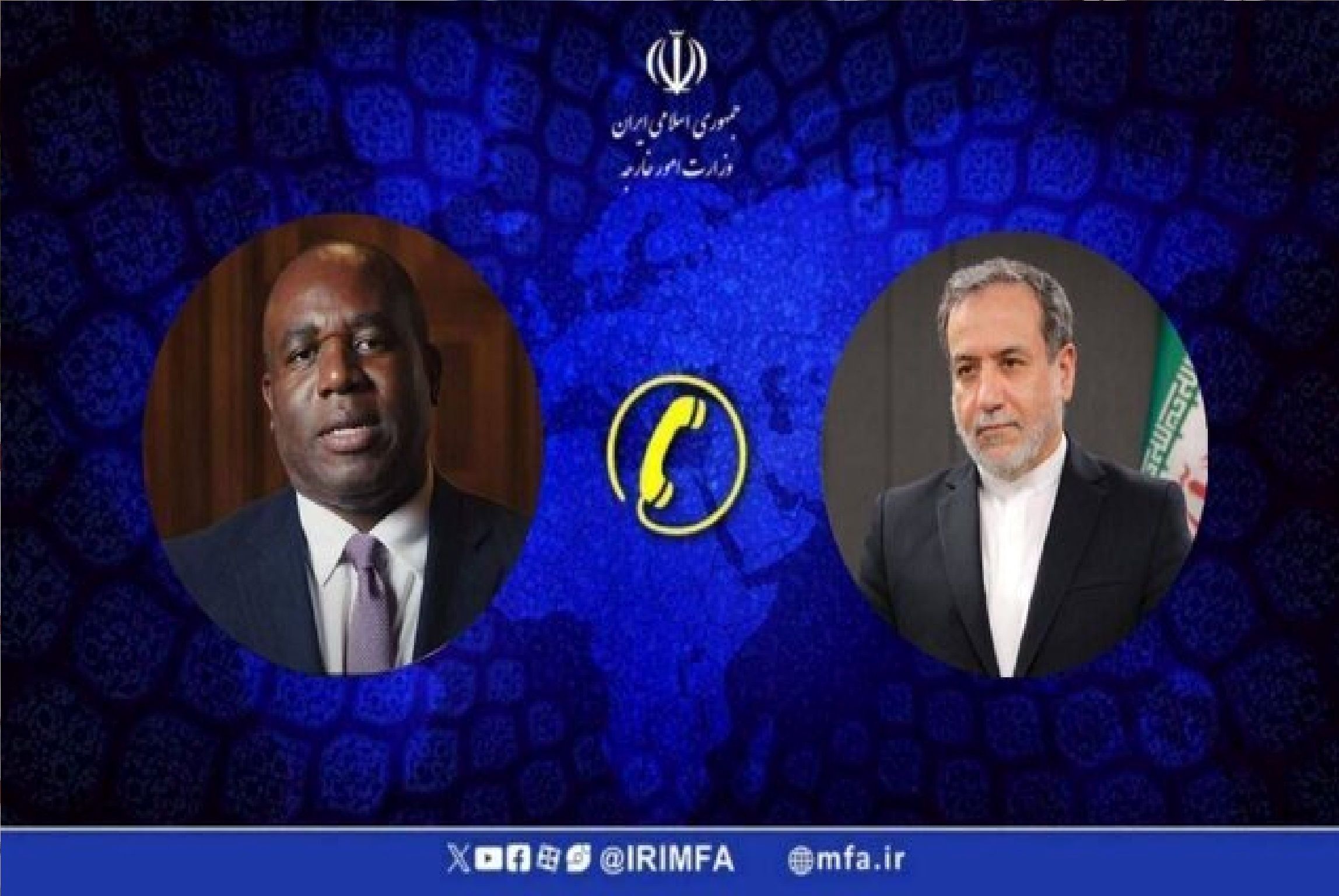 گفت و گوی مهم عراقچی با وزیر امورخارجه انگلیس / ابراز تاسف  " دیوید لمی" از اقدام آمریکا 