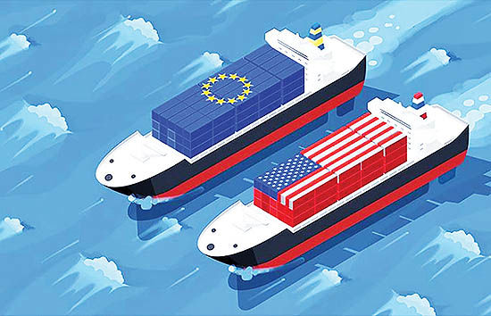 جنگ تجاری در دو سوی آتلانتیک