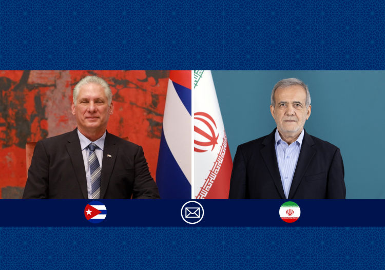 پیام پزشکیان به رئیس جمهور کوبا