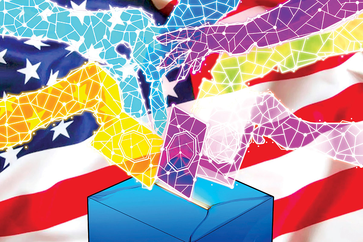 اولین انتخابات رای‌دهندگان کریپتویی