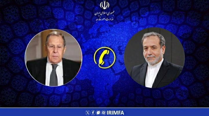 گفت‌وگوی تلفنی وزرای امور خارجه جمهوری اسلامی ایران و فدراسیون روسیه