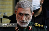 حضور سردار قاآنی در مراسم تشییع پیکر رهبر شهید/ جنتی هم آمد + فیلم