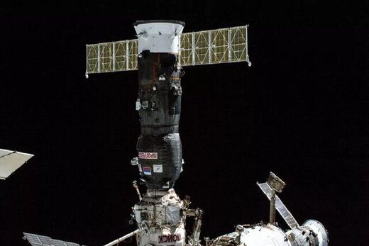 تصویری از محل نشتی فضاپیمای روسی در فضا