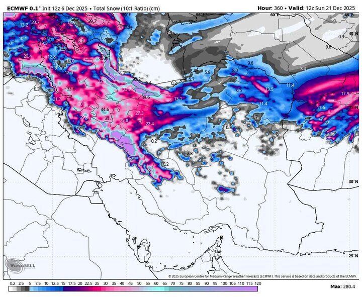 زمان بارش برف و باران در تهران مشخص شد / ورود 2 سامانه بارشی پیاپی به کشور