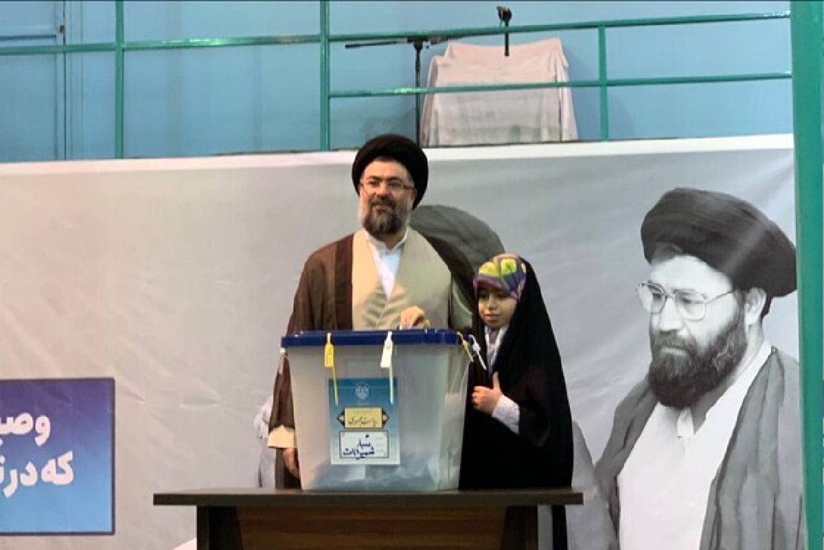 حضور سید یاسر خمینی در انتخابات