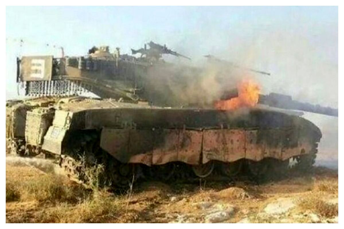 سریاالقدس یک دستگاه تانک مرکاوا را منهدم کرد / کنترل پهپاد ارتش صهیونیستی توسط گردان‌های الاقصی