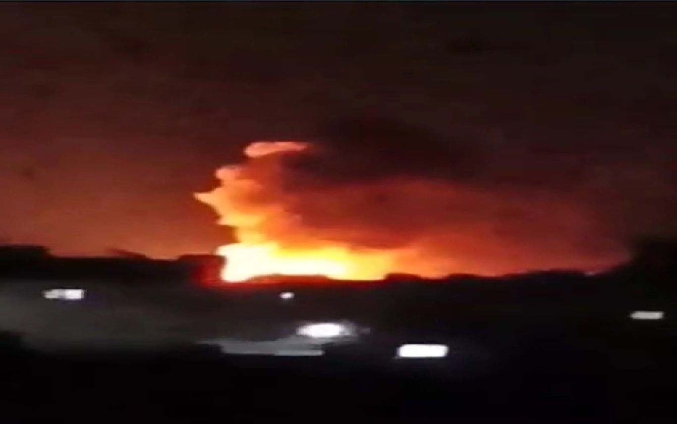 حمله هوایی سنگین اسرائیل به حلب سوریه + فیلم