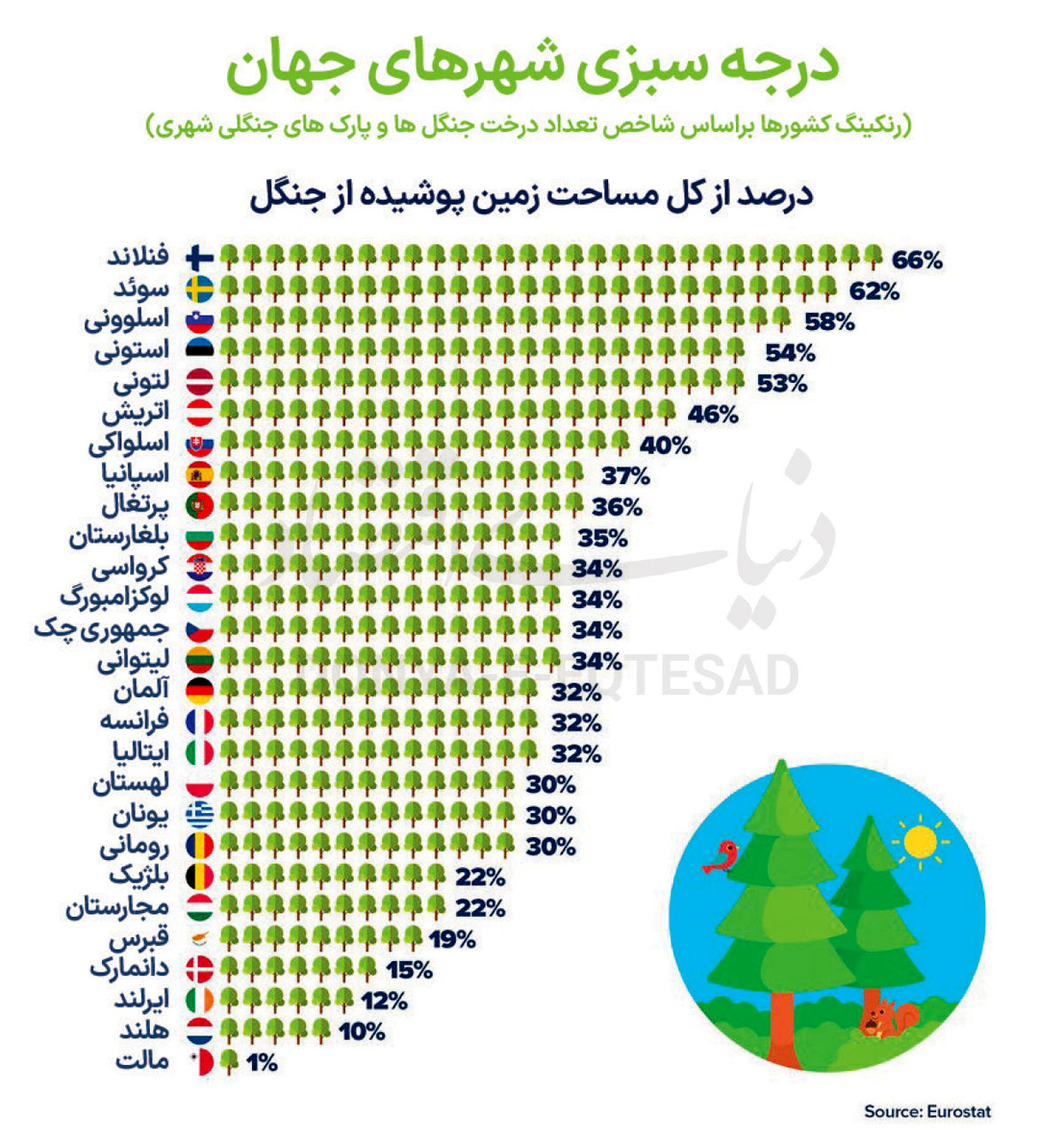 جنگل بیشتر؛ کربن کمتر