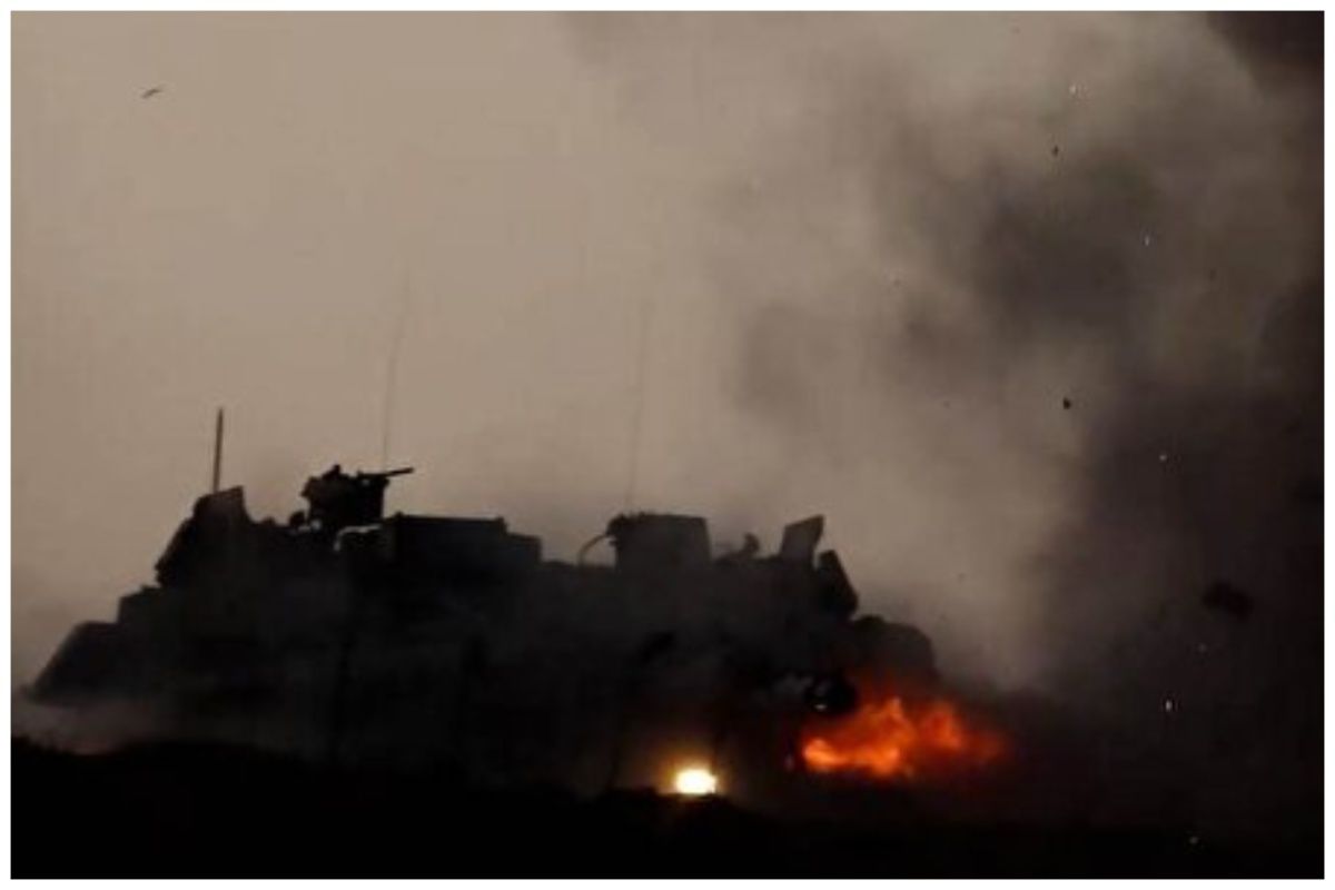 شکار تانک مرکاوای ارتش اسرائیل در رفح