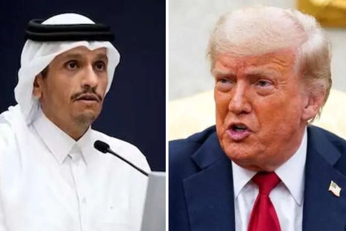 میزبانی ترامپ از نخست‌وزیر قطر 